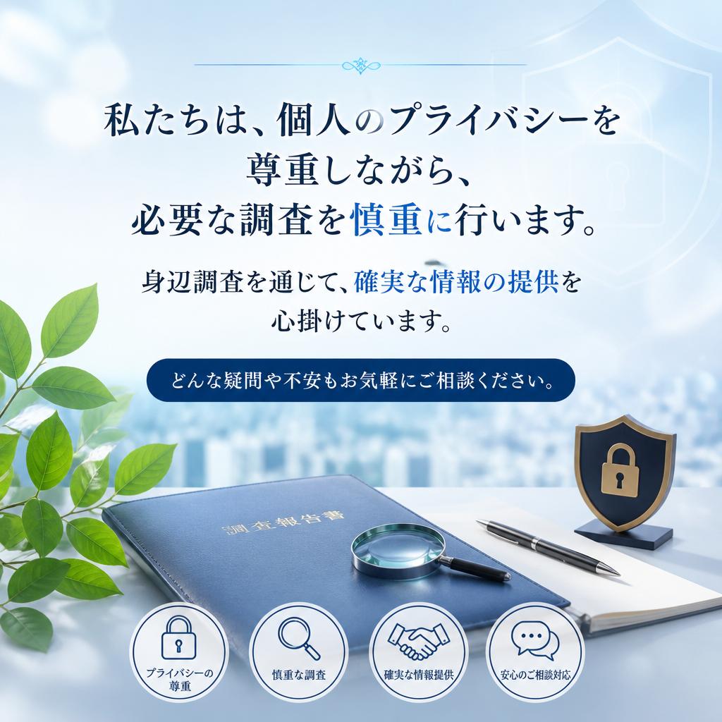 身辺調査のプロフェッショナル