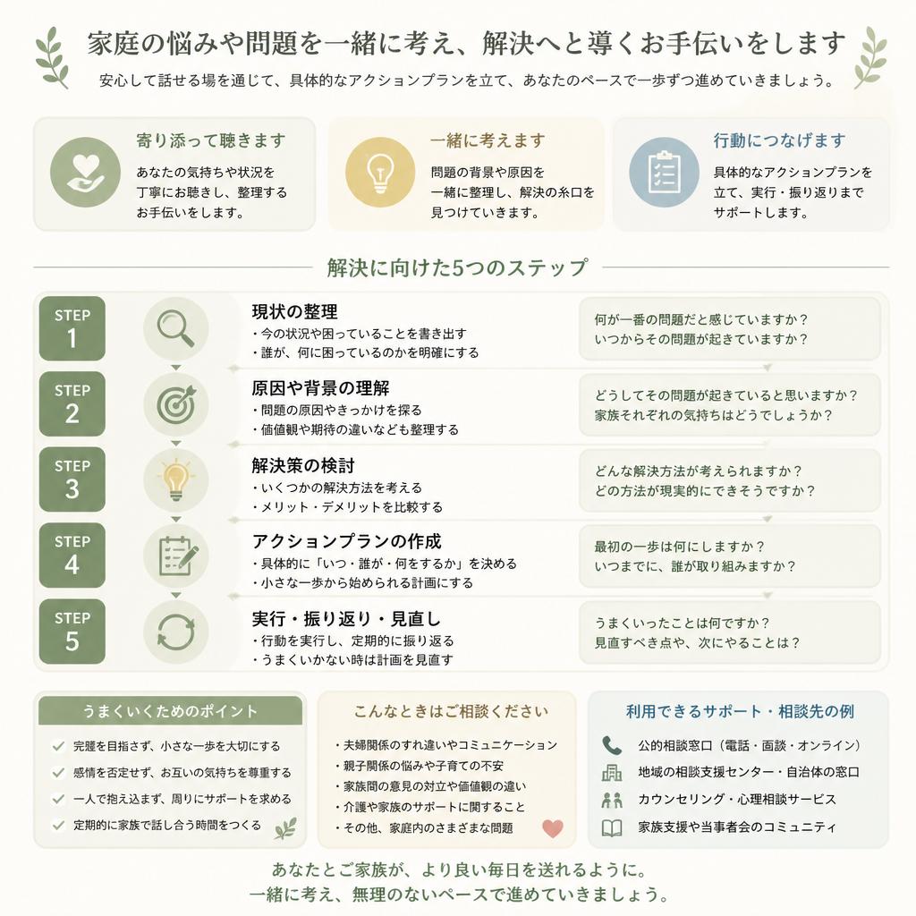 家庭問題の解決をサポート
