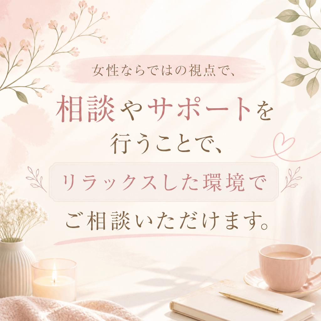 女性相談員の強み